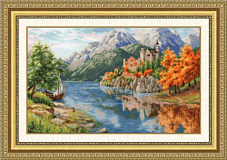Вышивка ЛП-061 Замок у реки Вышивка ЛП-061 Замок у реки