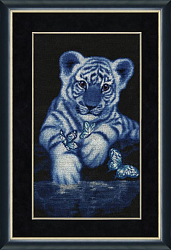Вышивка ДЖ-011 Белый тигренок