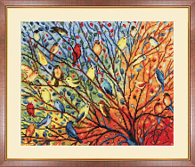 Вышивка РС-023 Веселые птички Вышивка РС-023 Веселые птички