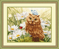 Вышивка З-052 Совенок в ромашках Вышивка З-052 Совенок в ромашках